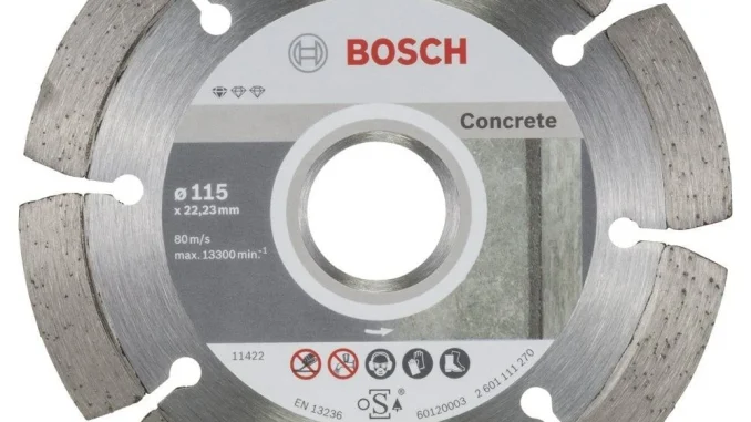 Bosch - Standard Seri Beton İçin, 9+1 Elmas Kesme Diski Set 115 mm