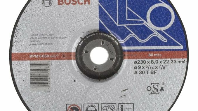 Bosch - 230*8,0 mm Expert Serisi Bombeli Metal Taşlama Diski (Taş)