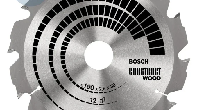 Bosch - Optiline Serisi İnşaat Ahşabı için Daire Testere Bıçağı 190*30 mm 12 Diş