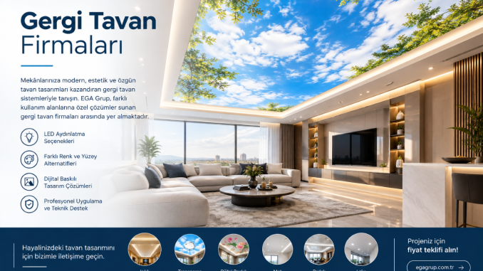 Gergi Tavan Firmaları Ega Grup